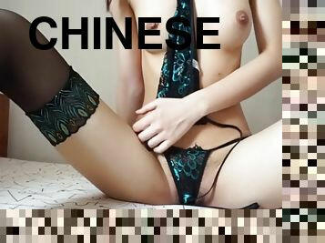 Chinese girl masturbation