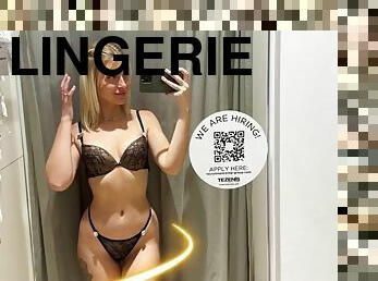 See through lingerie try on on tour