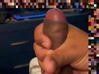 Stroking my cock to Porn