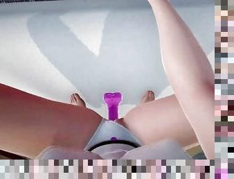 masturbacja, pov, anime, dildo