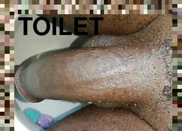 big cock in the toilet