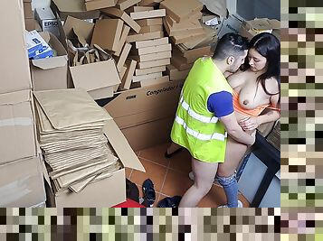 Sexy Latina Goddess Boss Catches Employee On The Phone