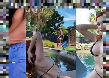 Amouranth pool guy fucks new one