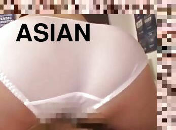 asiatisk, avsugning, busig