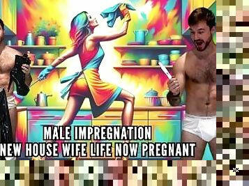 Male Impregnation new house wife life now pregnant