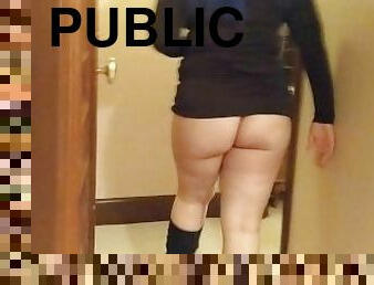 Showing my thick ass walking to hotel room