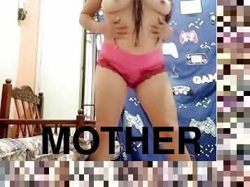 amateur, perempuan-afrika, buatan-sendiri, ibu-mother, zakar