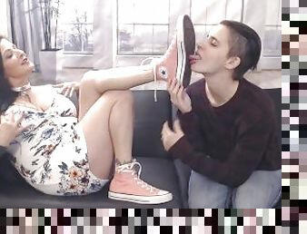 Converse Sneaker Sole Licking Foot Fetish