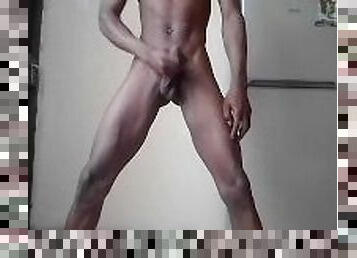 Work out before my black BBC  erect