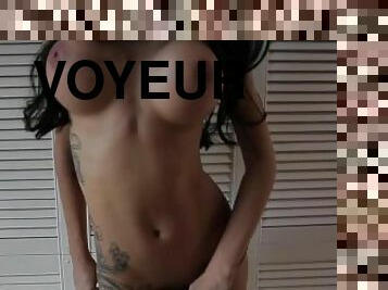 Tattooed Goddess Strips Off Her Clothes Revealing Her Flawless Body