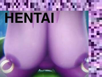 adolescente, penetração-de-braço, anime, hentai