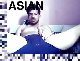 Asian boy masturbating