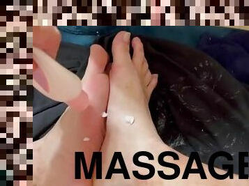 cul, papa, amateur, massage, pieds, point-de-vue, fétiche, solo