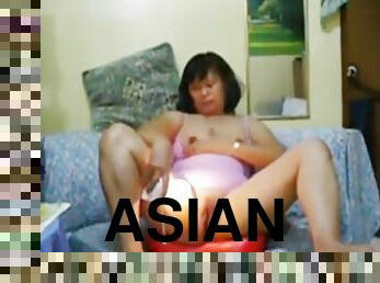 asiático, masturbación, amateur, abuelita, juguete, hardcore, webcam