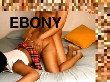 doggy, orgasme, skolejente, amatør, ebony, deepthroat, par, første-gang, høyskole, knulling-fucking