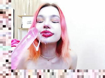 SEX IN THE MOUTH - PRIVATE MAEUP - FACE PIRSING - HEAVY LIPSTICK - DEEP SWALLOWING - YOUNG GIRL