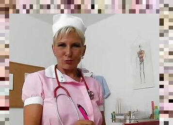 milf, blond, sykehus, uniform