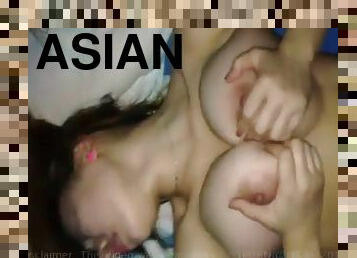 asia, payudara-besar, blowjob-seks-dengan-mengisap-penis, sperma