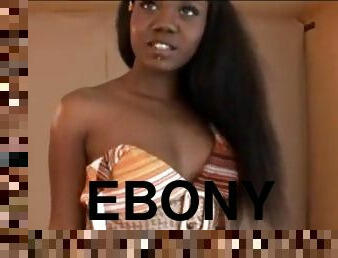Ebony babe white guy