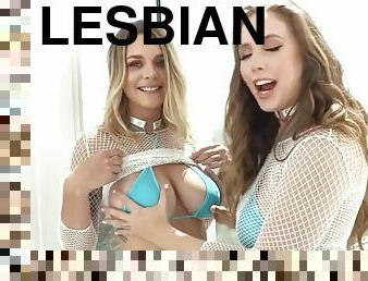 Lesbianx lena paul gives gabbie carter first lesbian anal
