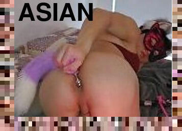 asiatisk, anal, homofil, fingret, dansing, rumpe-butt, alene, bikini, muskuløs, twink