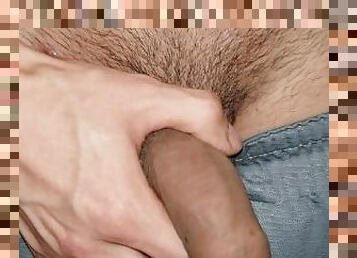 Soft cock on a young body