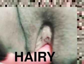 hårig, masturbation, fitta-pussy, amatör, smutsig, första-gången, sprut, kåt, dildo, ensam