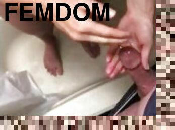 She escorted me into our camper’s bathroom for privacy, she said Shower me in your Cum