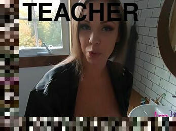 Cannot Resist Hot Teacher Pussy