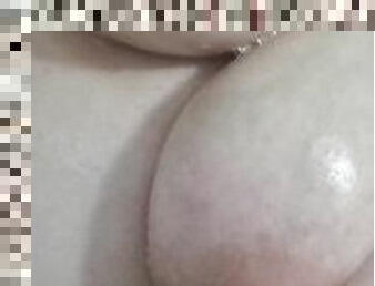 BBW big soapy tits in the shower