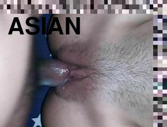 Cumshot sex with asian wife pregnant