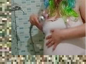 Pamela Croft pregnant miss wet t-shirt in the shower, spanish amateur busty milf