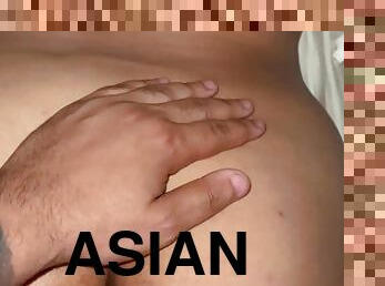 asiatisk, röv, pappa, fet, fitta-pussy, kvinnligt-sprut, amatör, anal, brudar, gigantisk-kuk