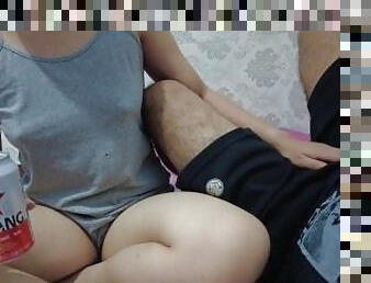 asia, pantat, amatir, sayang, blowjob-seks-dengan-mengisap-penis, handjob-seks-dengan-tangan-wanita-pada-penis-laki-laki, sudut-pandang, cantik