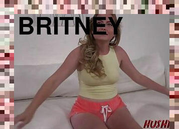 Hot teen Britney rammed and bent over like a pretzel
