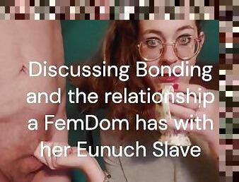 Coffee with a FemDom and Eunuch CFnm