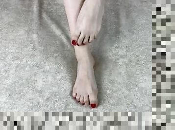 amateur, babes, ados, pieds, canapé, belle, fétiche, solo, jambes