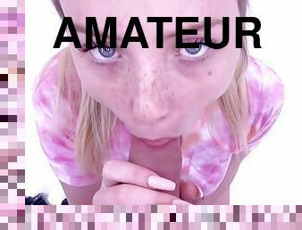 amatör, casting, pov, blond