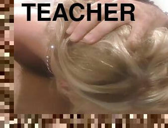 Lucky Teacher Licked and Fuck The Whore Student