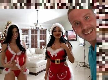 BANGBROS - Bubble Butt Christmas Special Featuring Rebeca Linares & Abella Anderson