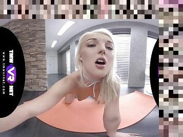 TmwVRnet - Hot Blonde Masturbates During Yoga