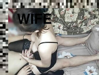 Wife fucks friend while hubby watches part 1