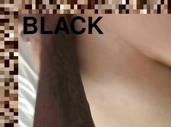 Pounded up close by big black cock