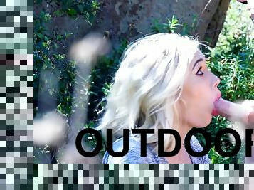 Sky Pierce Blond Gets Made Love On Outdoor Hike