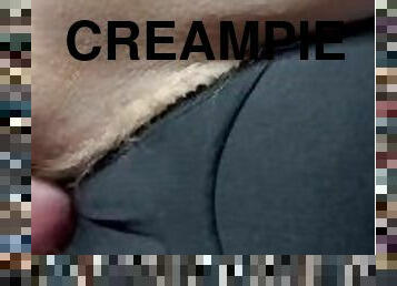 Close up Creampie Surprise!
