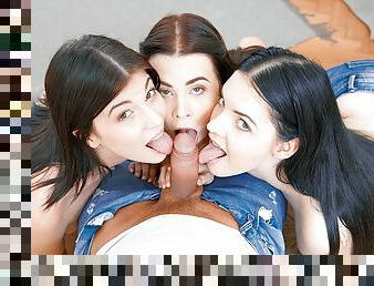 Anie Darling & Jenny Doll & Nessie Blue in Let's Celebrate And Fuck Together - Tmwvrnet