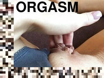masturbation, orgasm, fitta-pussy, trosor, sprut, vått