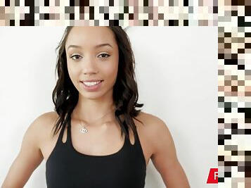 Fit And Skinny Light Skin Black Girl Casting With Alexis Tae