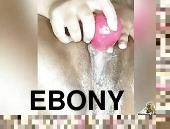 klitoris, onani, pussy, squirt, anal, eldre, ebony, leke, svart, bbw