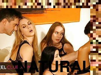 Swinger orgy with gorgeous Kaisa Nord, Alyssia Kent and Alecia Fox